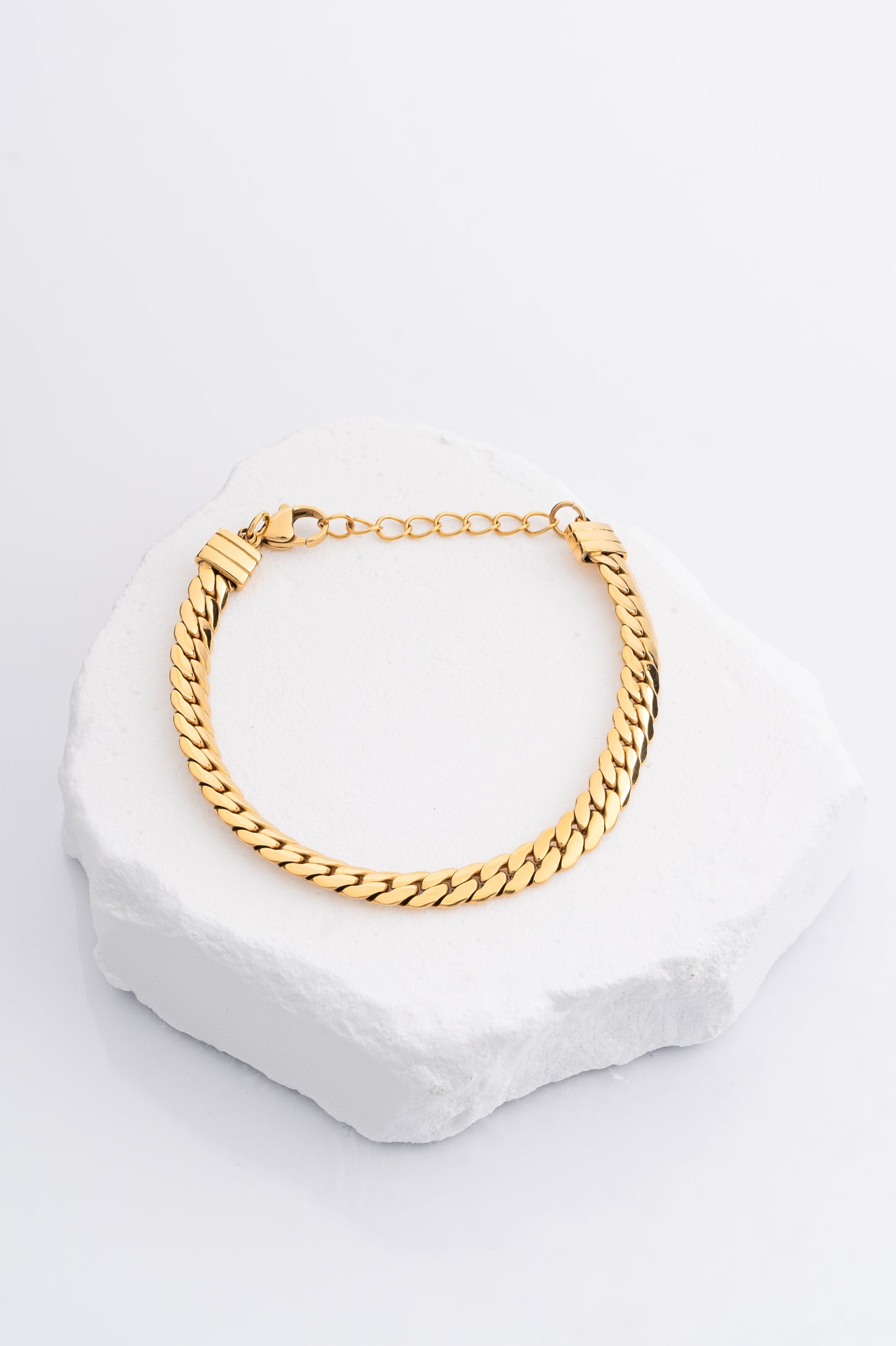 Flat Curb Chain Bracelet