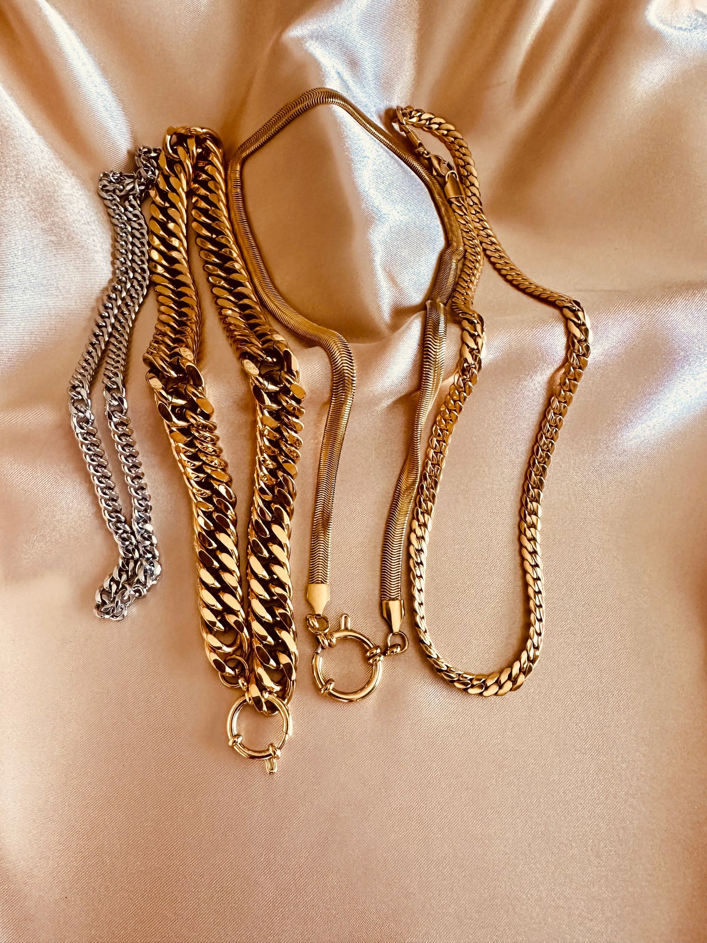 Flat Curb Chain Necklace