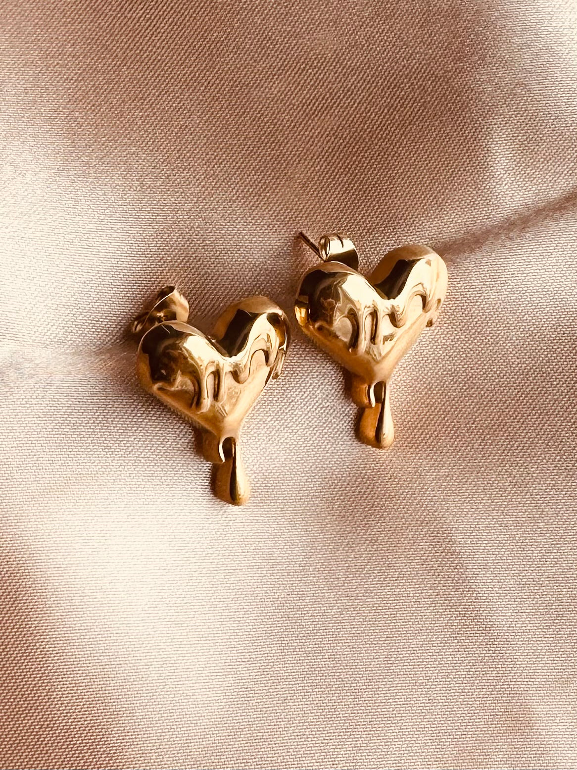 Love Melts Heart Studs