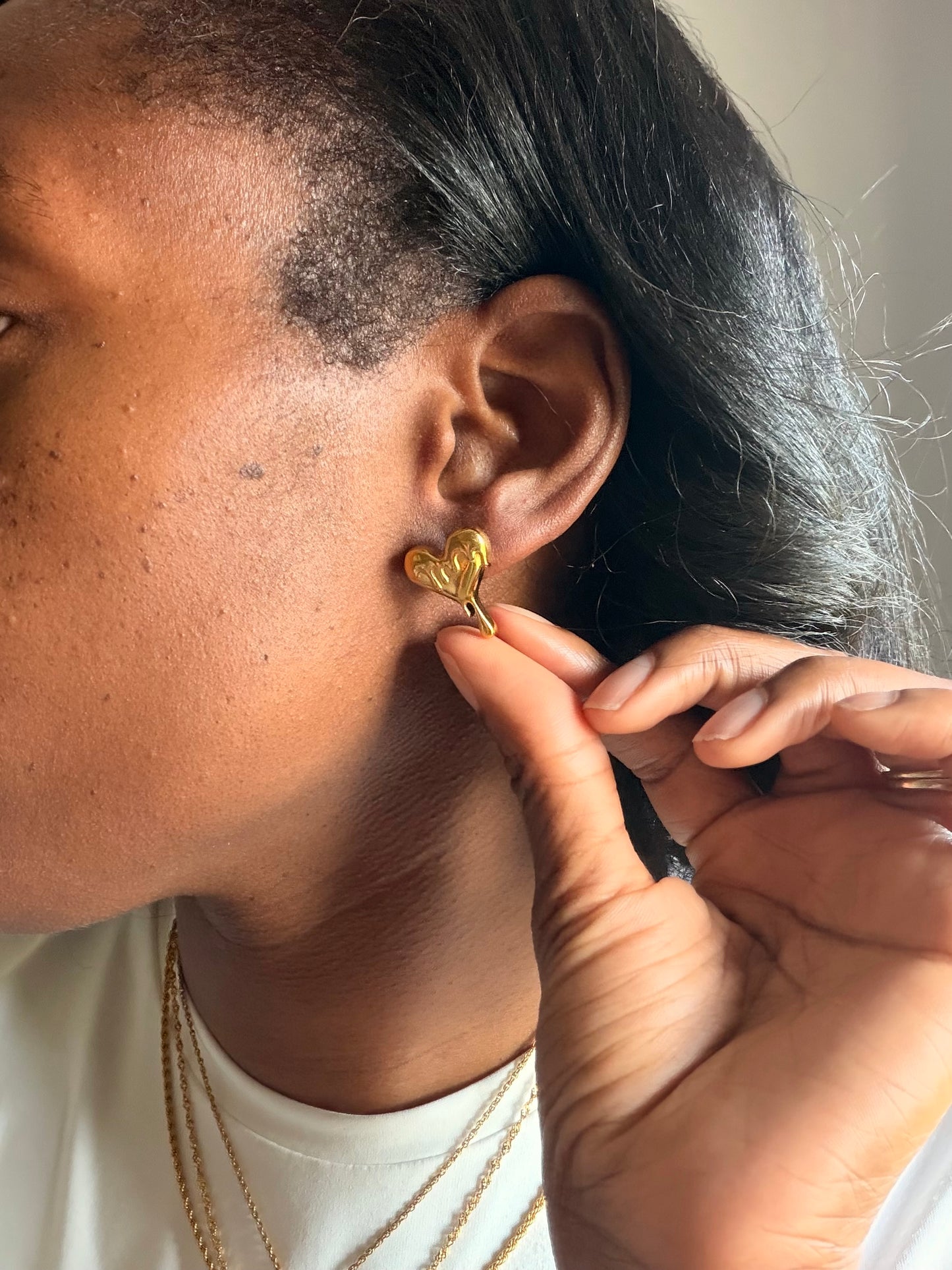 Love Melts Heart Studs
