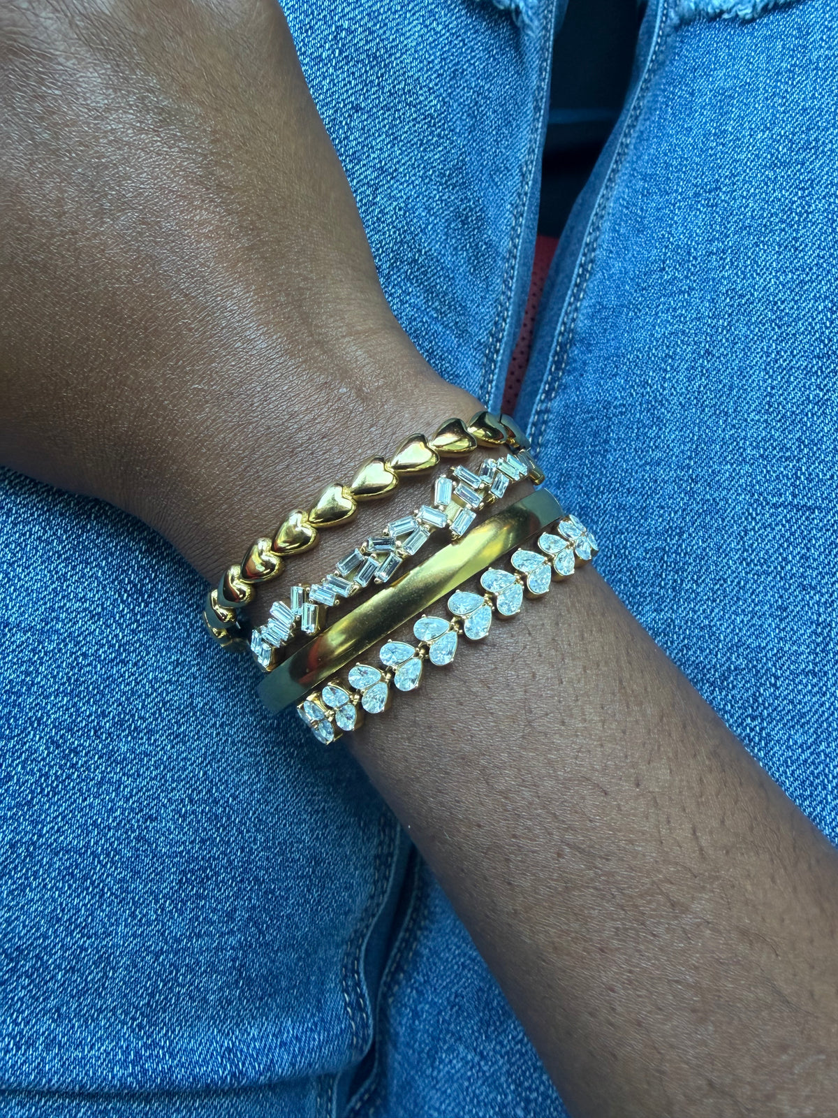 Luxe Heart Link Bracelet