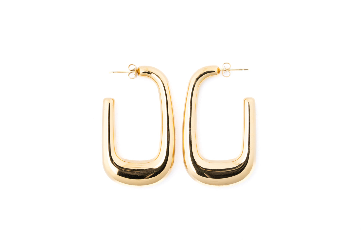 Dezzy Rectangular Hoop Earring