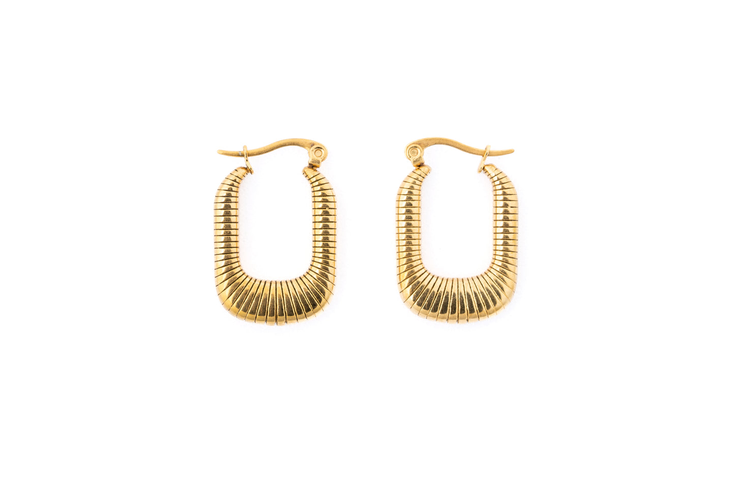 Rectangle U Shape Hoop Earring
