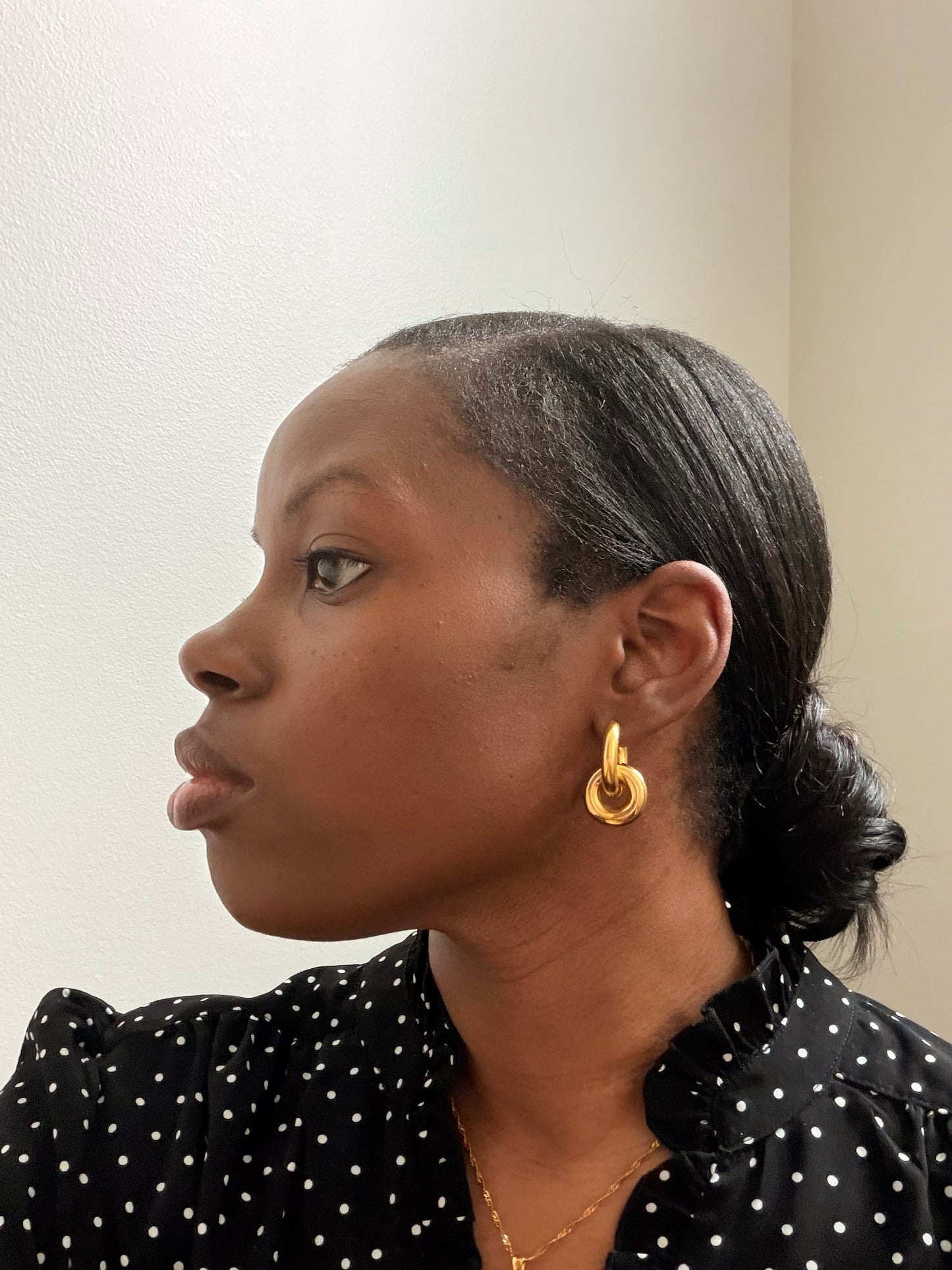 Drop Hoop Earrings