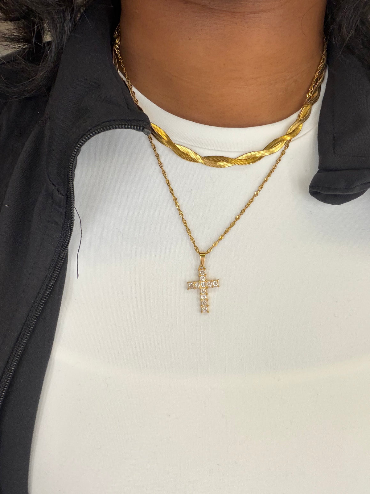 Twisted Herringbone Chain Necklace