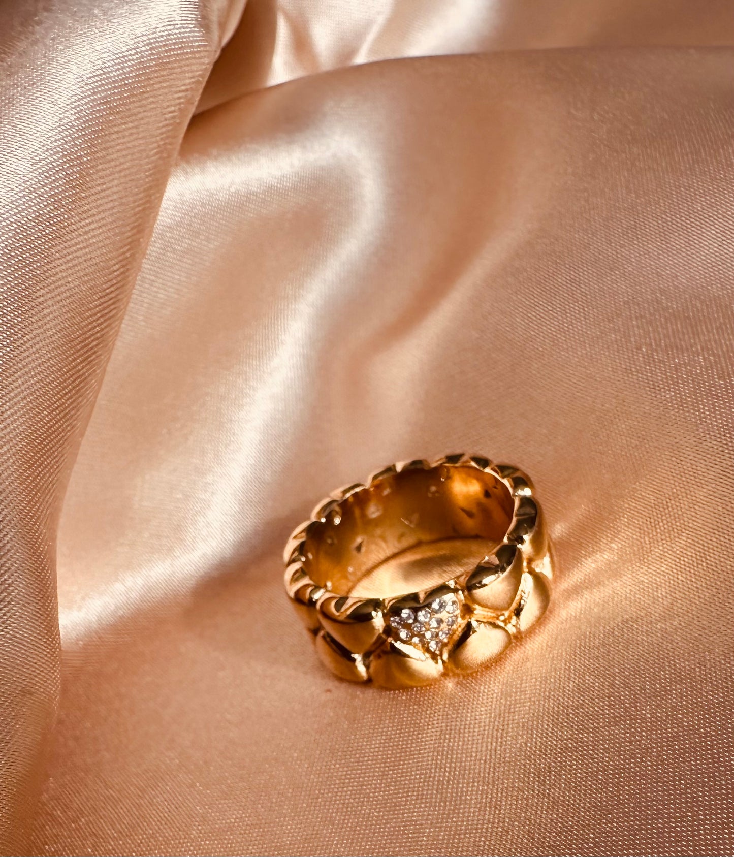 Double-layered Heart Ring