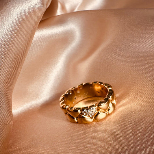Double-layered Heart Ring