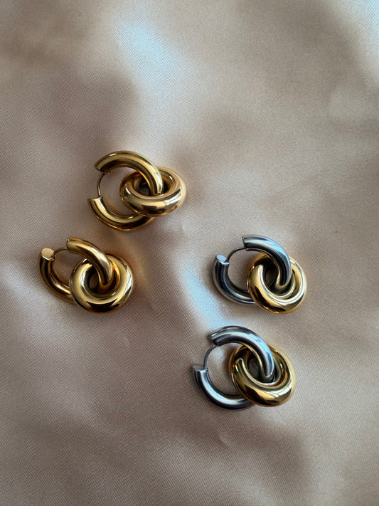 Drop Hoop Earrings