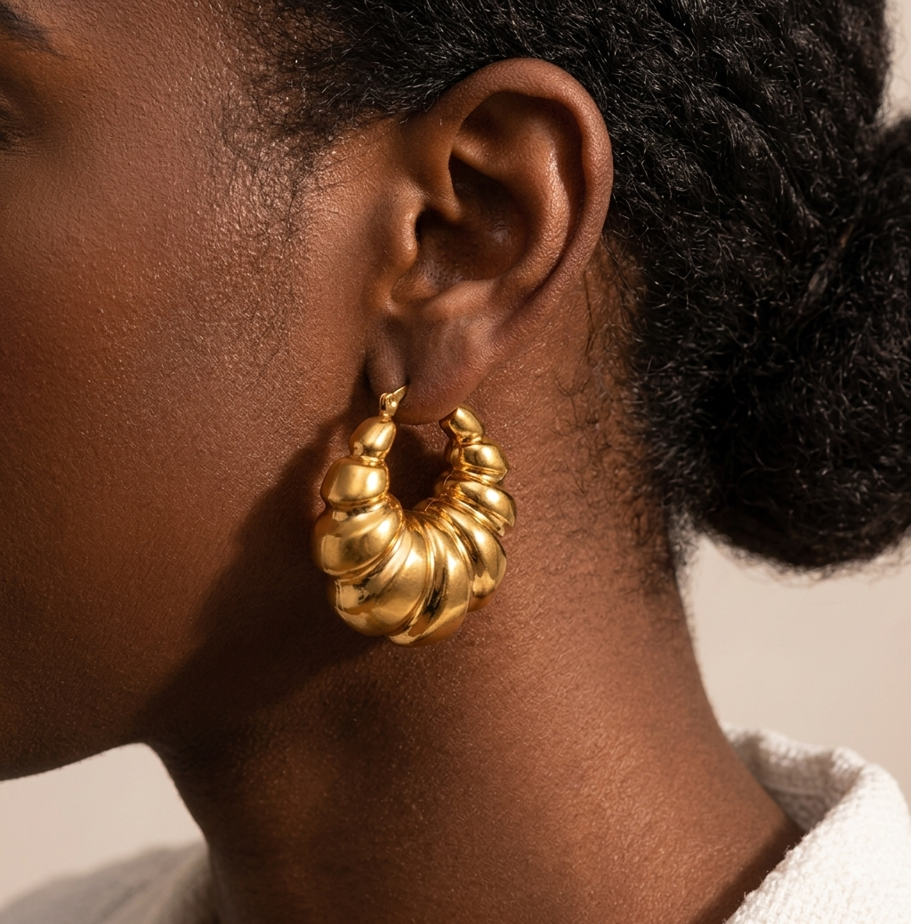 Geometric Vintage Hoops