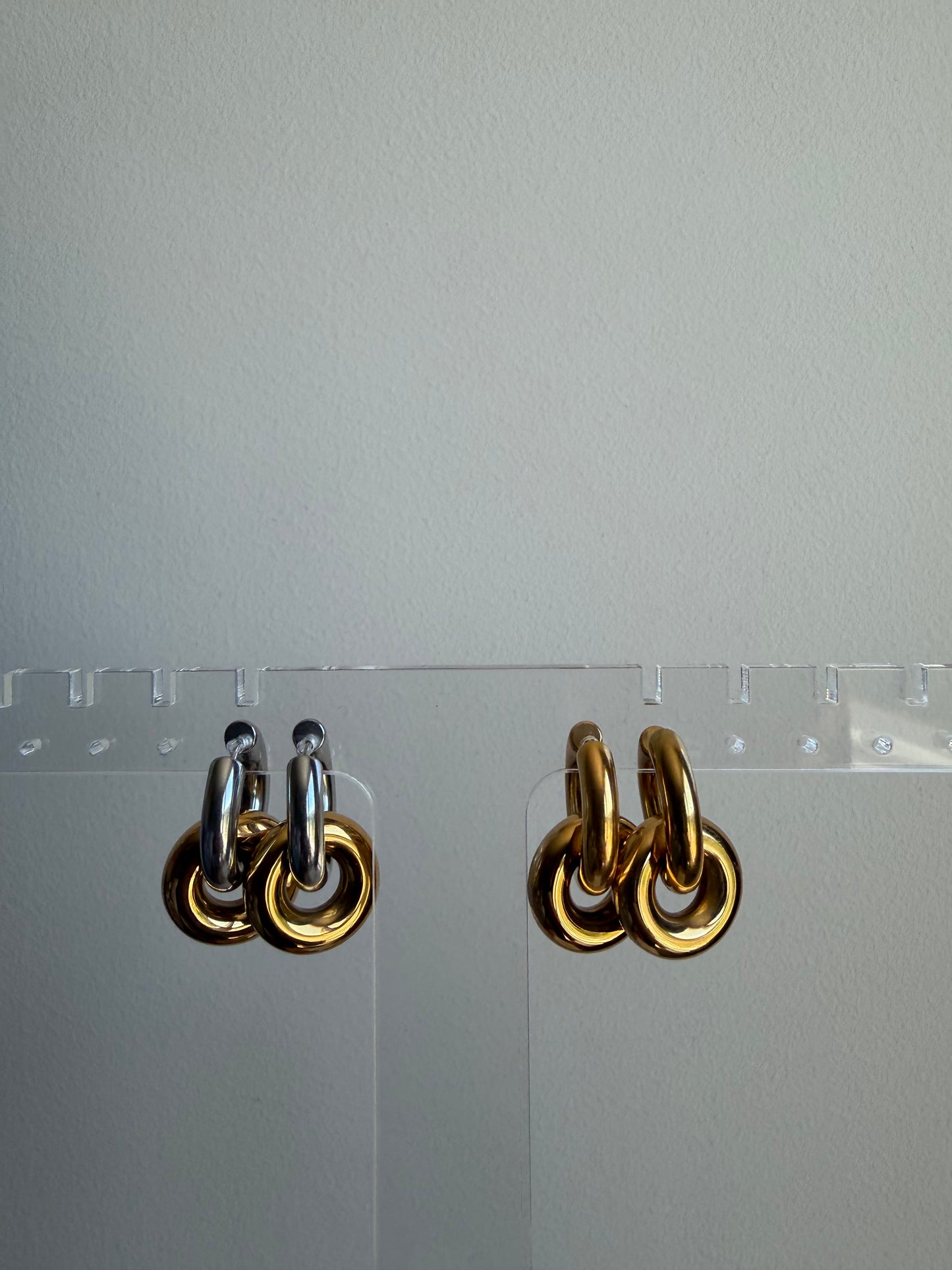 Drop Hoop Earrings