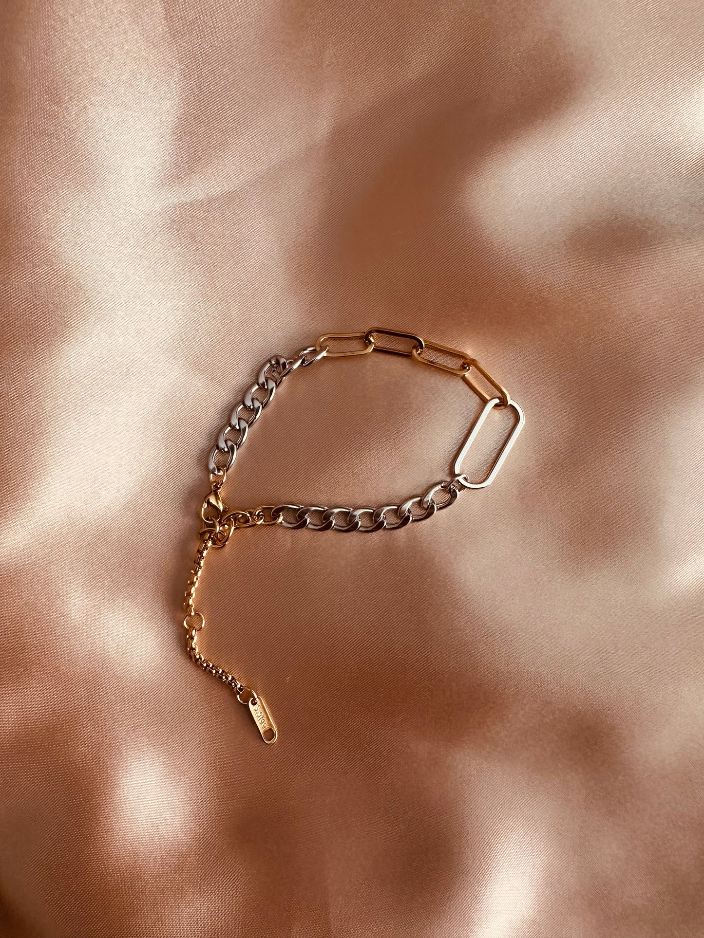 Two Tone Chain Bracelet