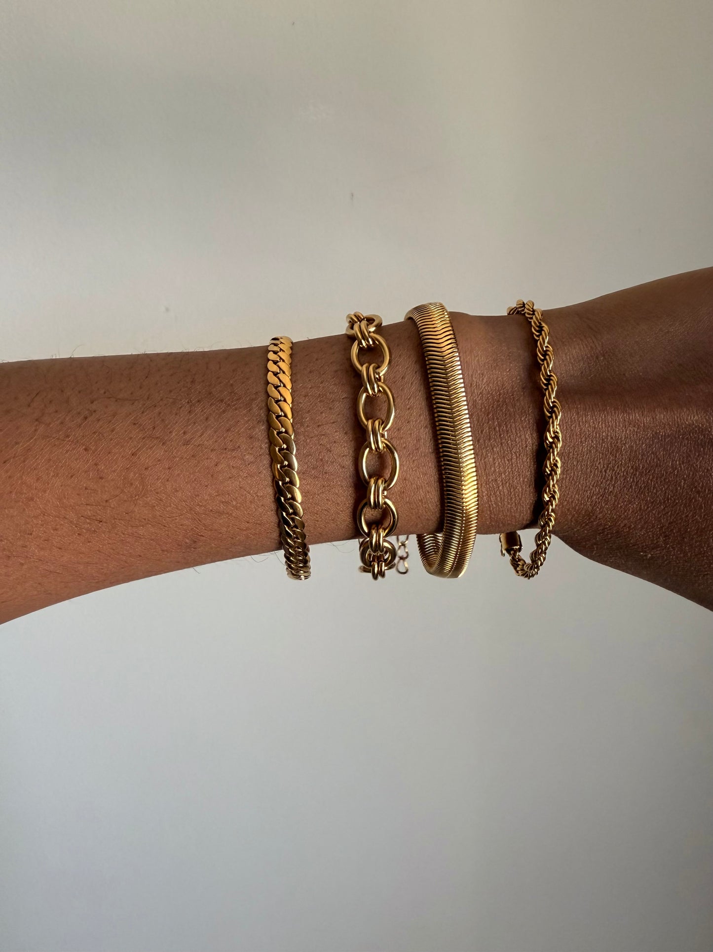 Flat Curb Chain Bracelet