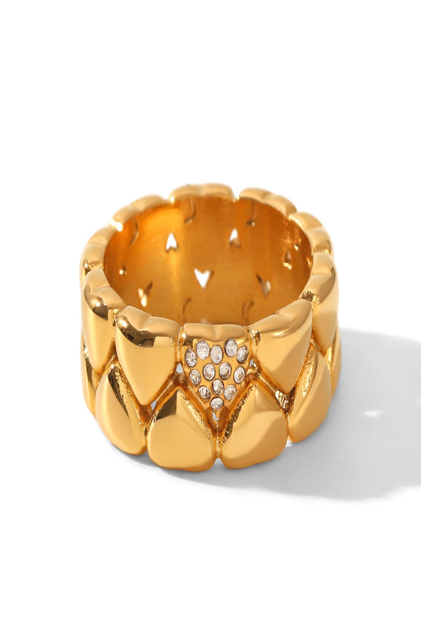 Double-layered Heart Ring