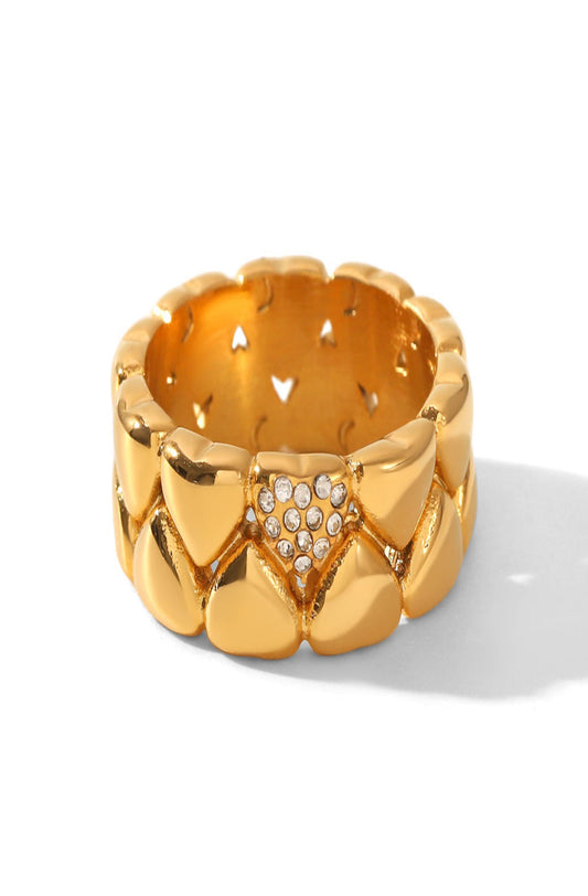Double-layered Heart Ring