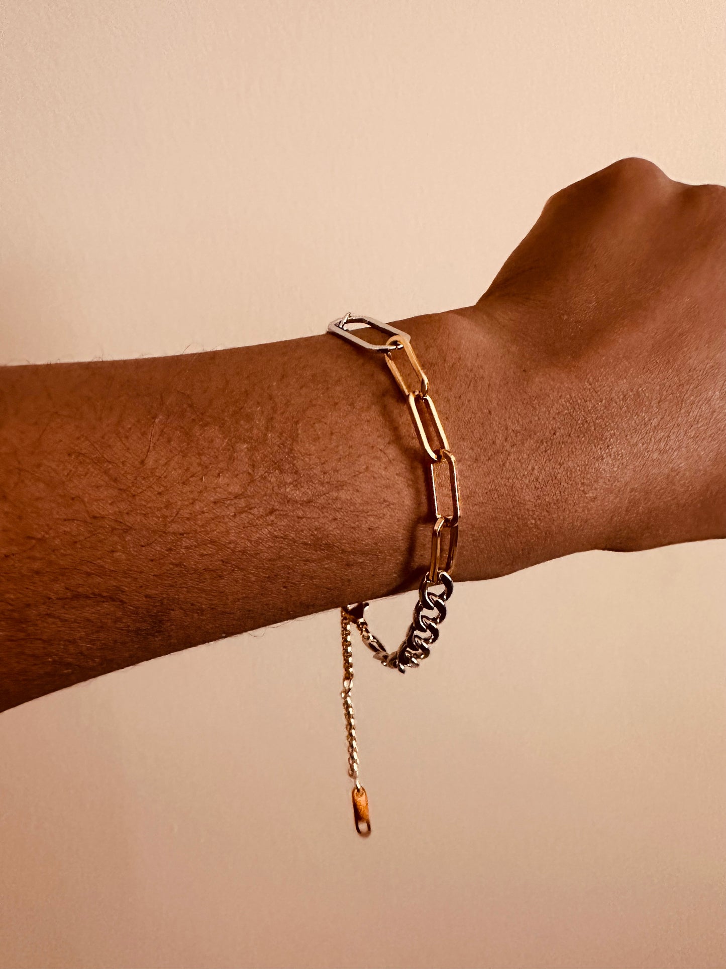 Two Tone Chain Bracelet