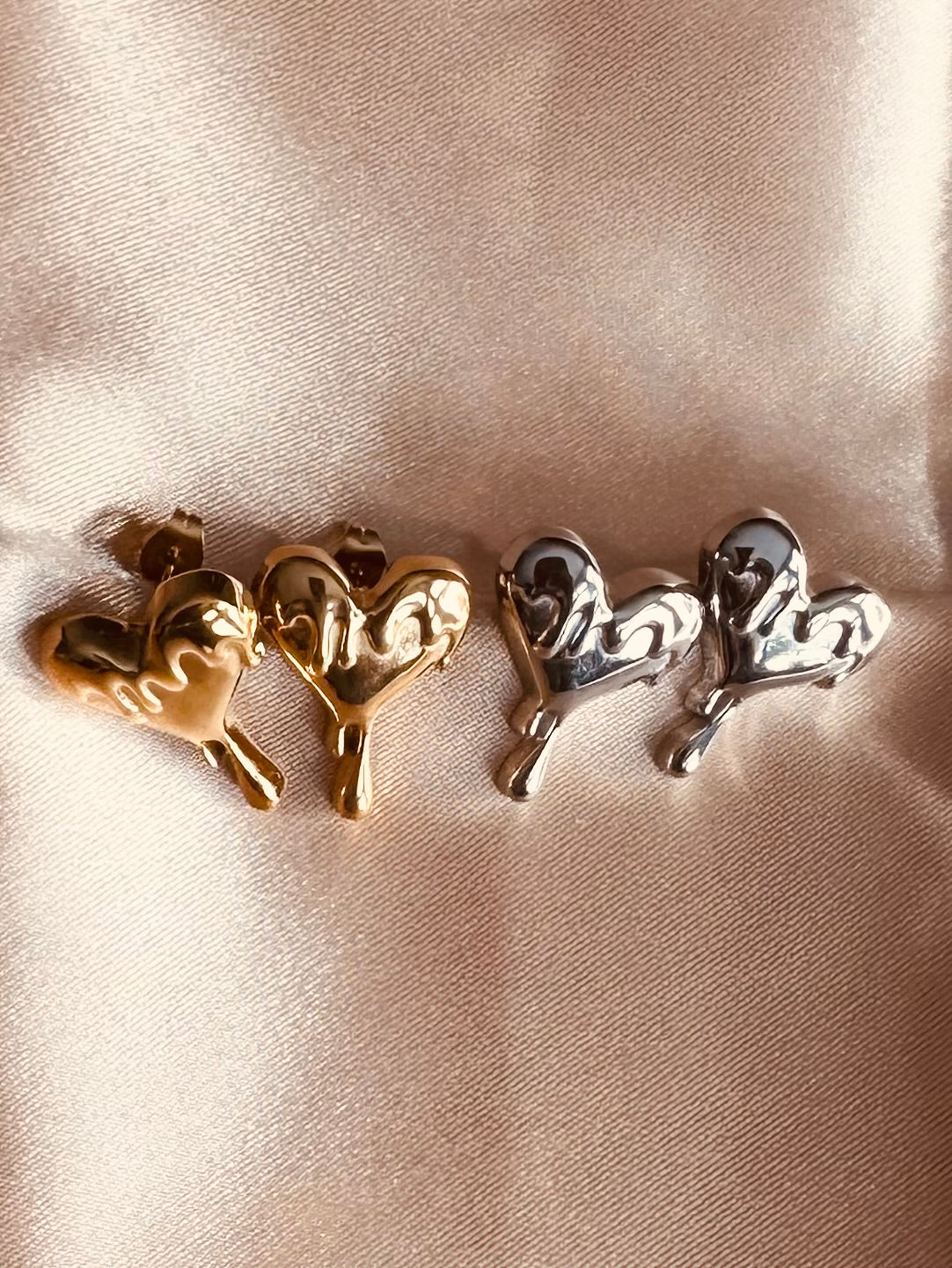 Love Melts Heart Studs