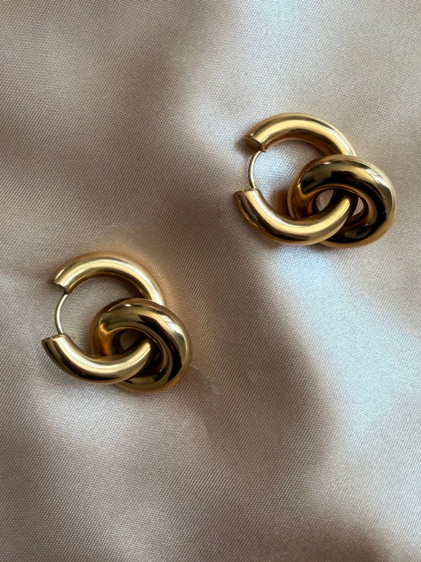 Drop Hoop Earrings