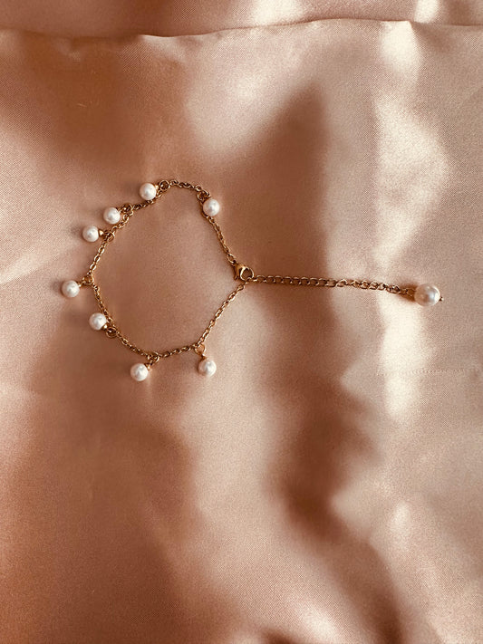 Pearl Pendant Anklet