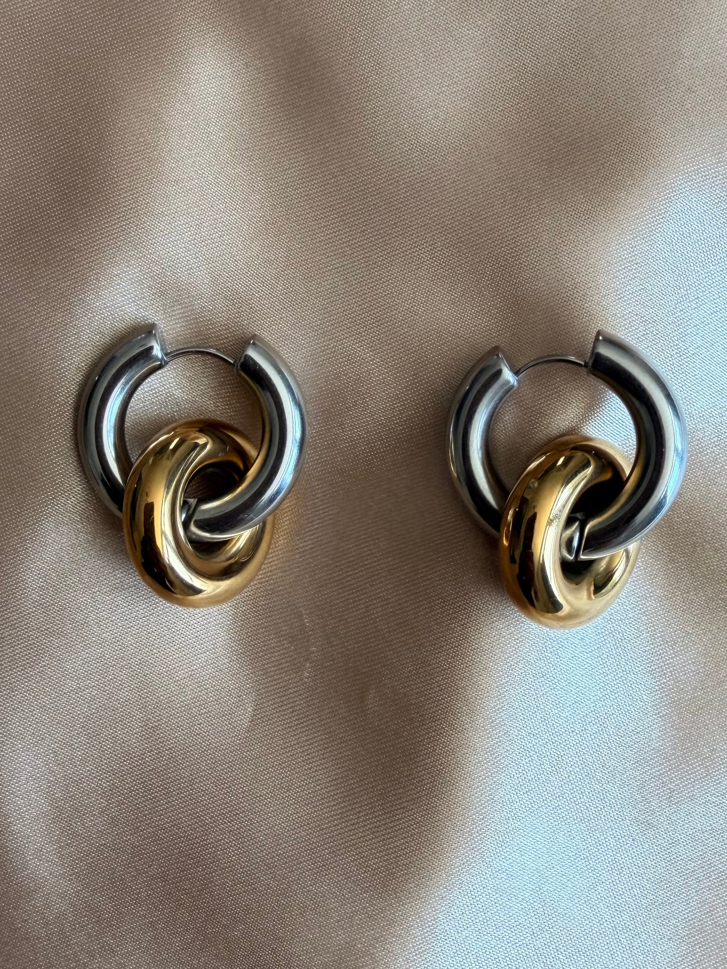 Drop Hoop Earrings