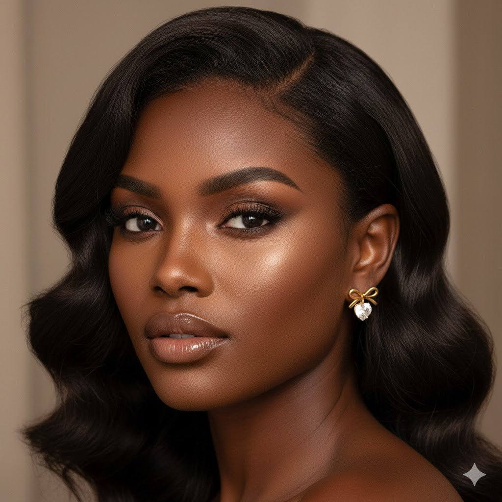 Bri Bowtie Heart Earrings