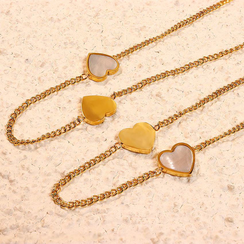 Double Heart Charm Necklace